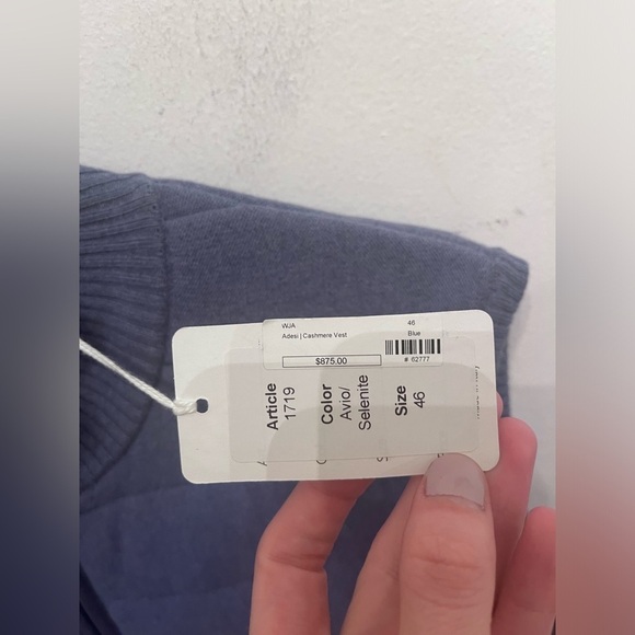 Adesi Cashmere Vest Couture Italian NWT - Picture 5 of 6